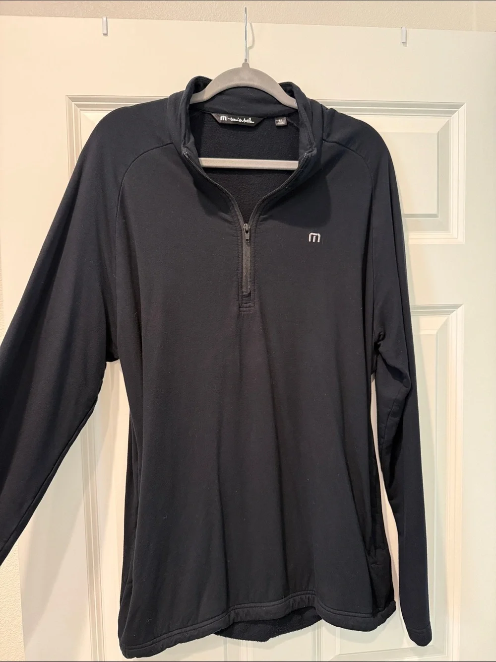 Travis Mathew Men's Black Quarter-Zip Pullover